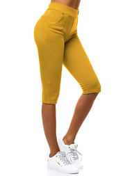 Γυναικείο κοντό κολάν κάμελ OZONEE JS/1027/B10