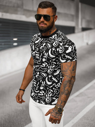 Ανδρικό μπλουζάκι μαύρο OZONEE JS/8T1205/3