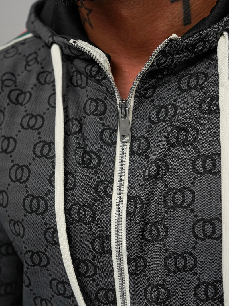 Ανδρικό σετ φόρμας μαύρο OZONEE O/FF5111AB