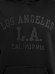 Ανδρικό Φούτερ με Κουκούλα μαύρο OZONEE JS/8B1972/3