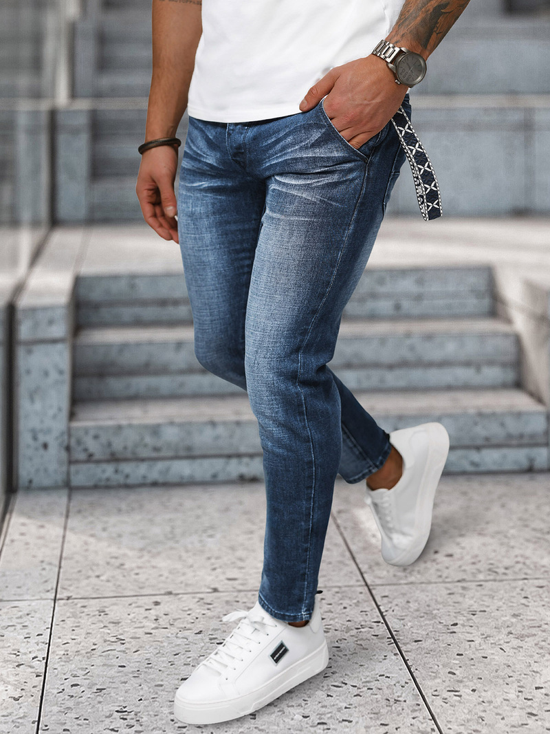 Ανδρικό τζιν παντελόνι Σκούρο μπλε OZONEE NB/MP0091BS