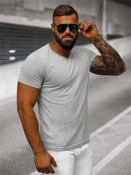 Ανδρικό μπλουζάκι γκρι OZONEE JS/712007Z