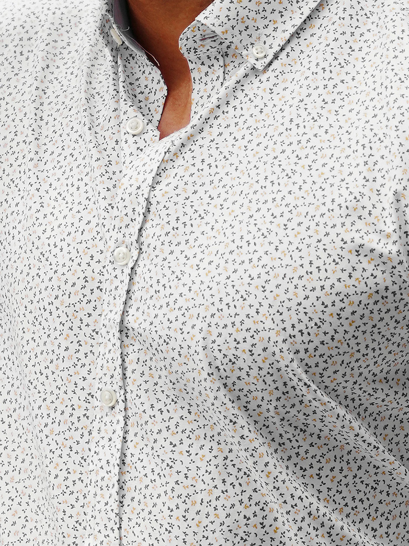 Ανδρικό πουκάμισο άσπρη/1 OZONEE O/CLS349