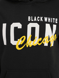 Ανδρικό Φούτερ με Κουκούλα μαύρο OZONEE JS/8B1736/3