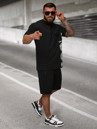 Ανδρικό σετ φόρμας μαύρο OZONEE JS/27C6531/3