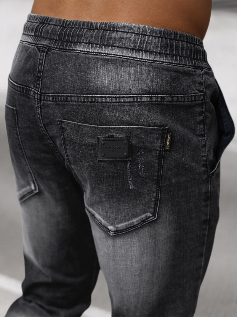 Ανδρικό παντελόνι jogger mαύρος OZONEE NB/MP0135N