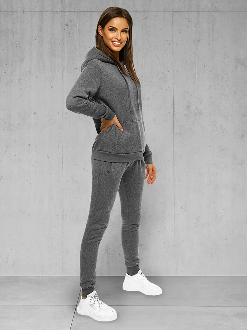 Γυναικείο σετ φόρμας δύο κομματιών γραφίτη OZONEE JS/CKW02