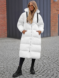 Γυναικείο μπουφάν λευκό OZONEE JS/5M3163/281Z