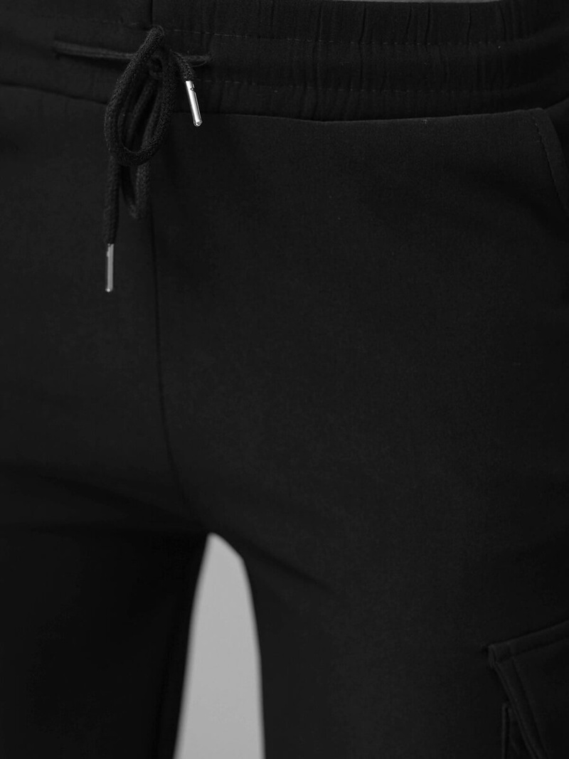 Γυναικείο παντελόνι μαύρο OZONEE JS/92K515/3