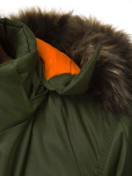 Ανδρικό χειμερινό μπουφάν πράσινο OZONEE O/99122