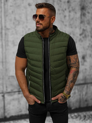 Ανδρικό αμάνικο μπουφάν xακί OZONEE N/7133Z