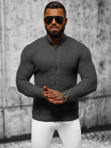 Ανδρικό πουλόβερ Γραφίτης OZONEE NB/MM6020/3