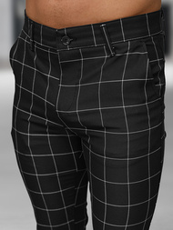 Ανδρικό παντελόνι chino μαύρο OZONEE DJ/5505Z