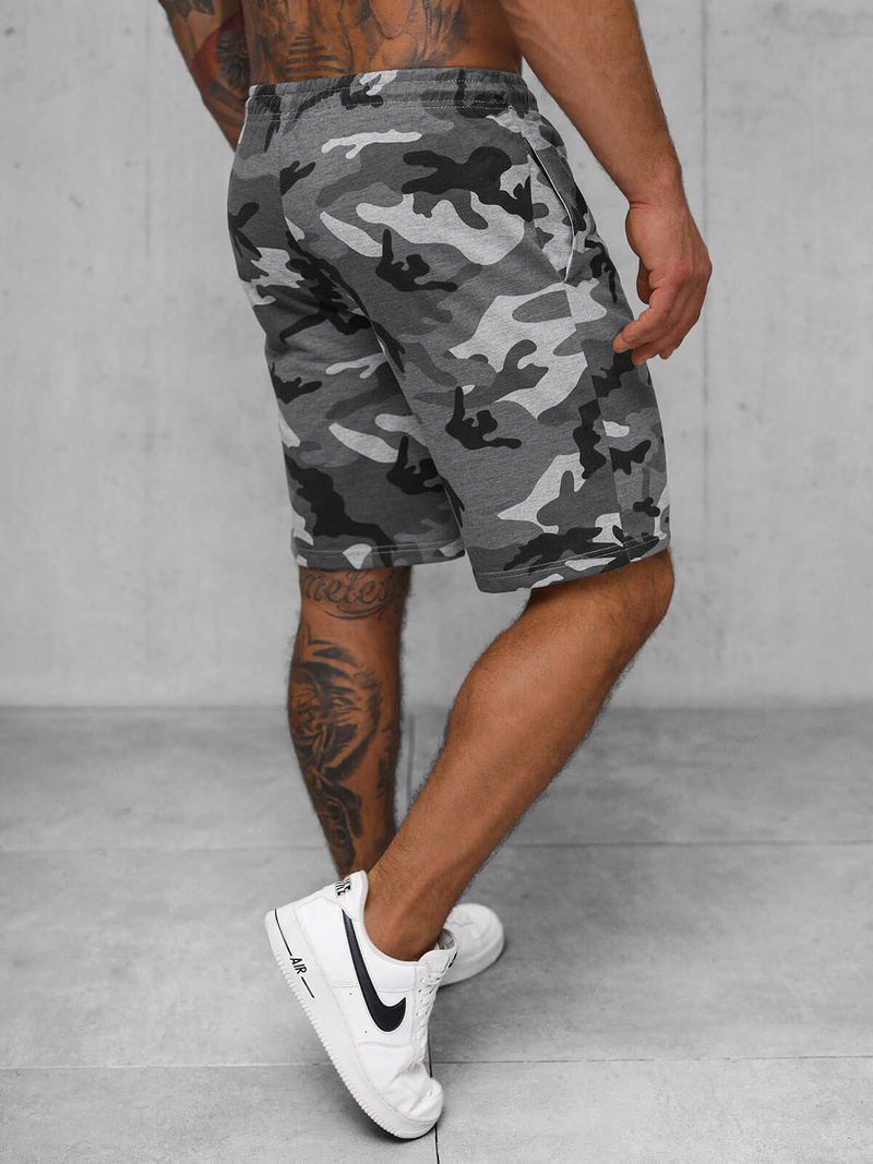 Ανδρικό σόρτς φόρμας γκρι OZONEE JS/8K283/2