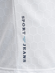 Ανδρική μπλούζα polo λευκό OZONEE O/QQ922