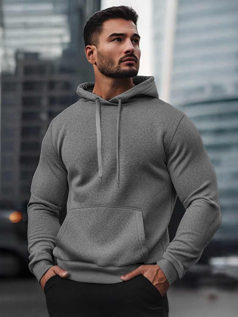 Ανδρικό Φούτερ σκούρο γκρι OZONEE JS/2009Z