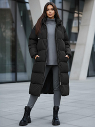 Γυναικείο μπουφάν μαύρο OZONEE JS/5M3163/392Z