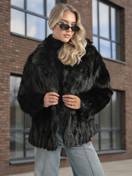 Γυναικείο μπουφάν μαύρο OZONEE JS/11Z8261