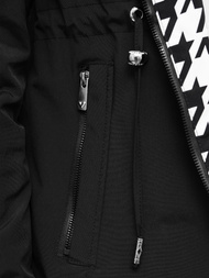 Γυναικείο μπουφάν mαύρος OZONEE JS/16M9252/392