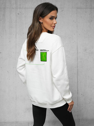 Φούτερ λευκό OZONEE O/SWE23022Z