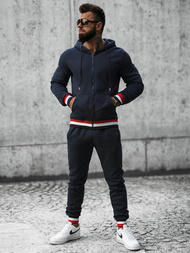 Ανδρικό σετ φόρμας ναυτικό μπλε OZONEE JS/8C65/25