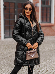 Γυναικείο μπουφάν μαύρο OZONEE JS/5M3189/392Z