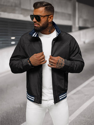 Ανδρικό χειμερινό μπουφάν μαύρο OZONEE JS/5M3101/392Z