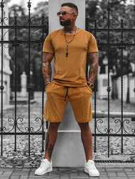 Ανδρικό σετ φόρμας kαμήλα OZONEE O/12133Z