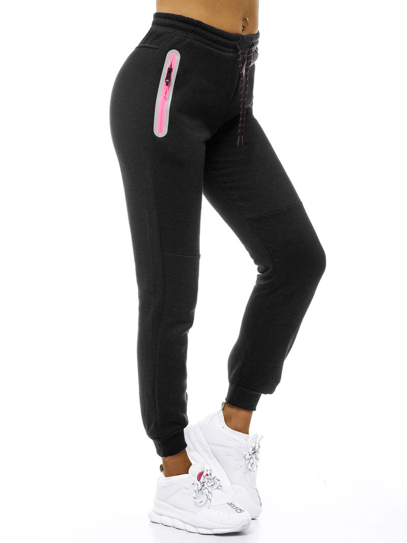 Γυναικείο παντελόνι φόρμας μαύρο OZONEE JS/KSW5006