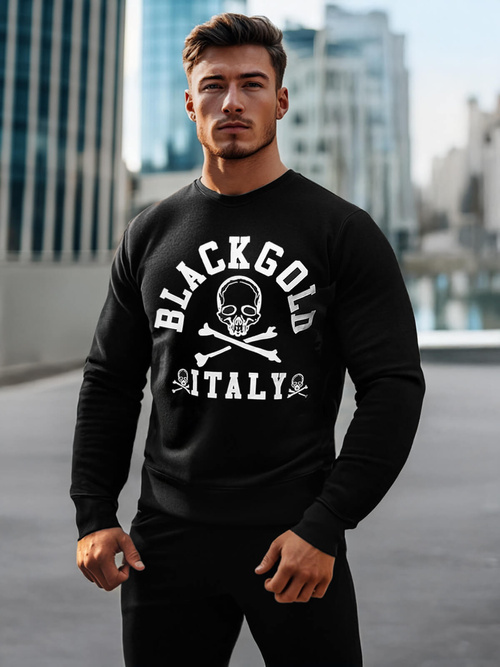 Ανδρικό Φούτερ μαύρο OZONEE NB/MF2013Z