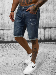 Ανδρικό σόρτς τζιν ναυτικό μπλε OZONEE O/242001