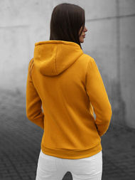 Γυναικείο φούτερ με κουκούλα κάμελ OZONEE JS/W03Z