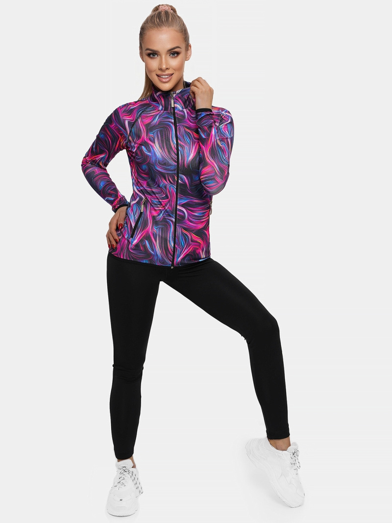 Γυναικείο σετ φόρμας δύο κομματιών πολύχρωμο OZONEE O/20452