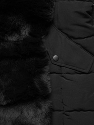 Γυναικείο μπουφάν μαύρο OZONEE JS/11Z8096