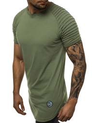 Ανδρικό μπλουζάκι χακί OZONEE O/1256