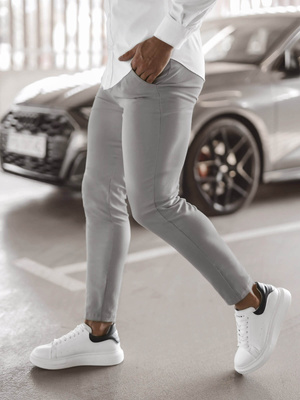 Ανδρικό παντελόνι chino Γκρί OZONEE O/P4049Z