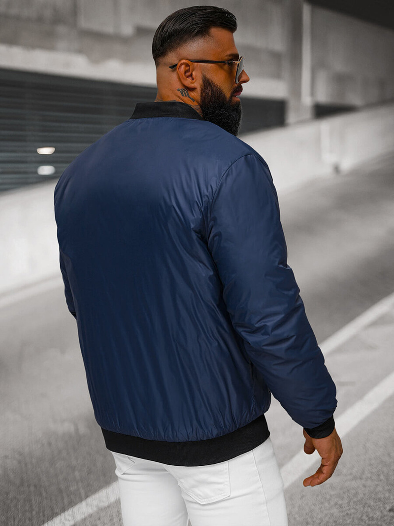 Ανδρικό μπουφάν ναυτικό μπλε OZONEE JS/AK95Z