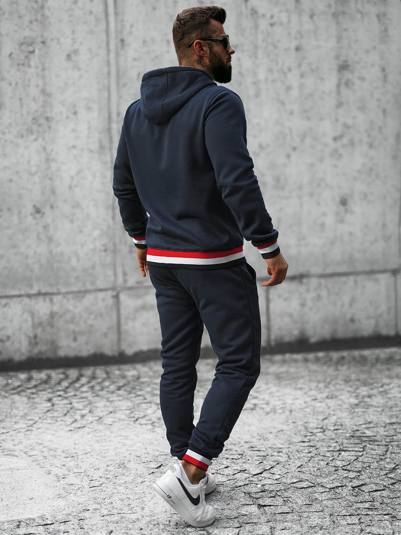 Ανδρικό σετ φόρμας ναυτικό μπλε OZONEE JS/8C65/25