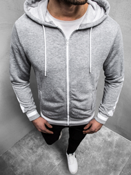 Ανδρικό Φούτερ με Κουκούλα γκρι OZONEE A/1009Z