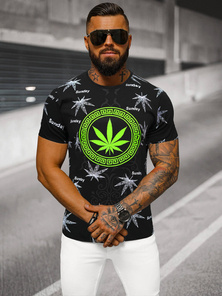 Ανδρικό μπλουζάκι μαύρο OZONEE O/T139/3