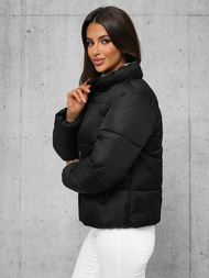 Γυναικείο μπουφάν μαύρο OZONEE JS/16M9187/392