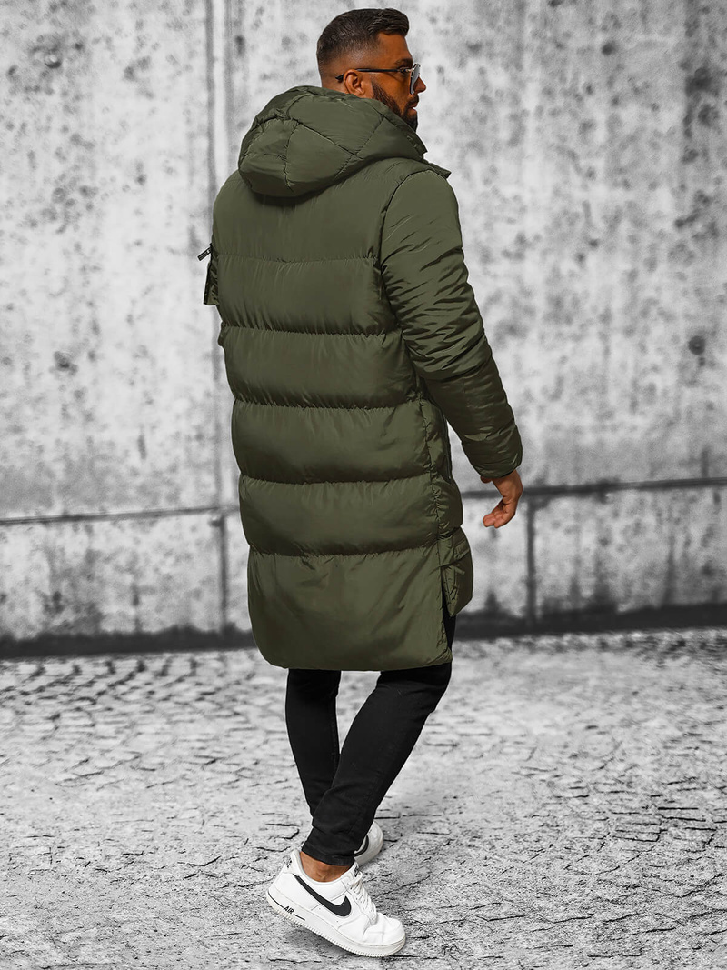 Ανδρικό χειμερινό μπουφάν Πράσινος OZONEE O/M799