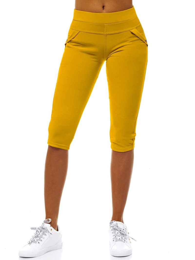 Γυναικείο κοντό κολάν κάμελ OZONEE JS/1041/B10