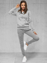 Γυναικεία αθλητική φόρμα γκρι OZONEE 53