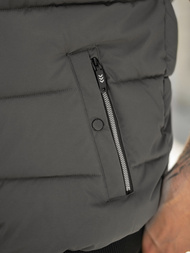 Ανδρικό αμάνικο μπουφάν γραφίτη OZONEE JS/32M1780/105