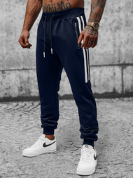 Ανδρικό παντελόνι φόρμας ναυτικό μπλε OZONEE JS/8K181