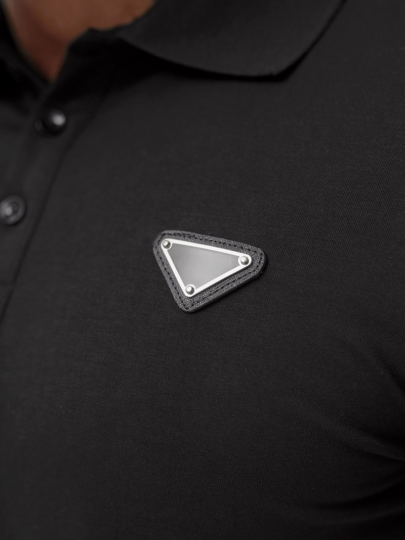 Ανδρική μπλούζα polo μαύρο OZONEE NB/MT3122