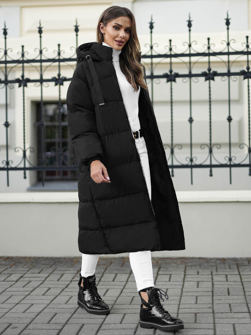 Γυναικείο μπουφάν μαύρο OZONEE JS/5M3163/392Z