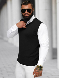 Ανδρικό πουλόβερ μαύρο OZONEE NB/MM6005/4Z