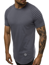 Ανδρικό μπλουζάκι γραφίτη OZONEE O/1256